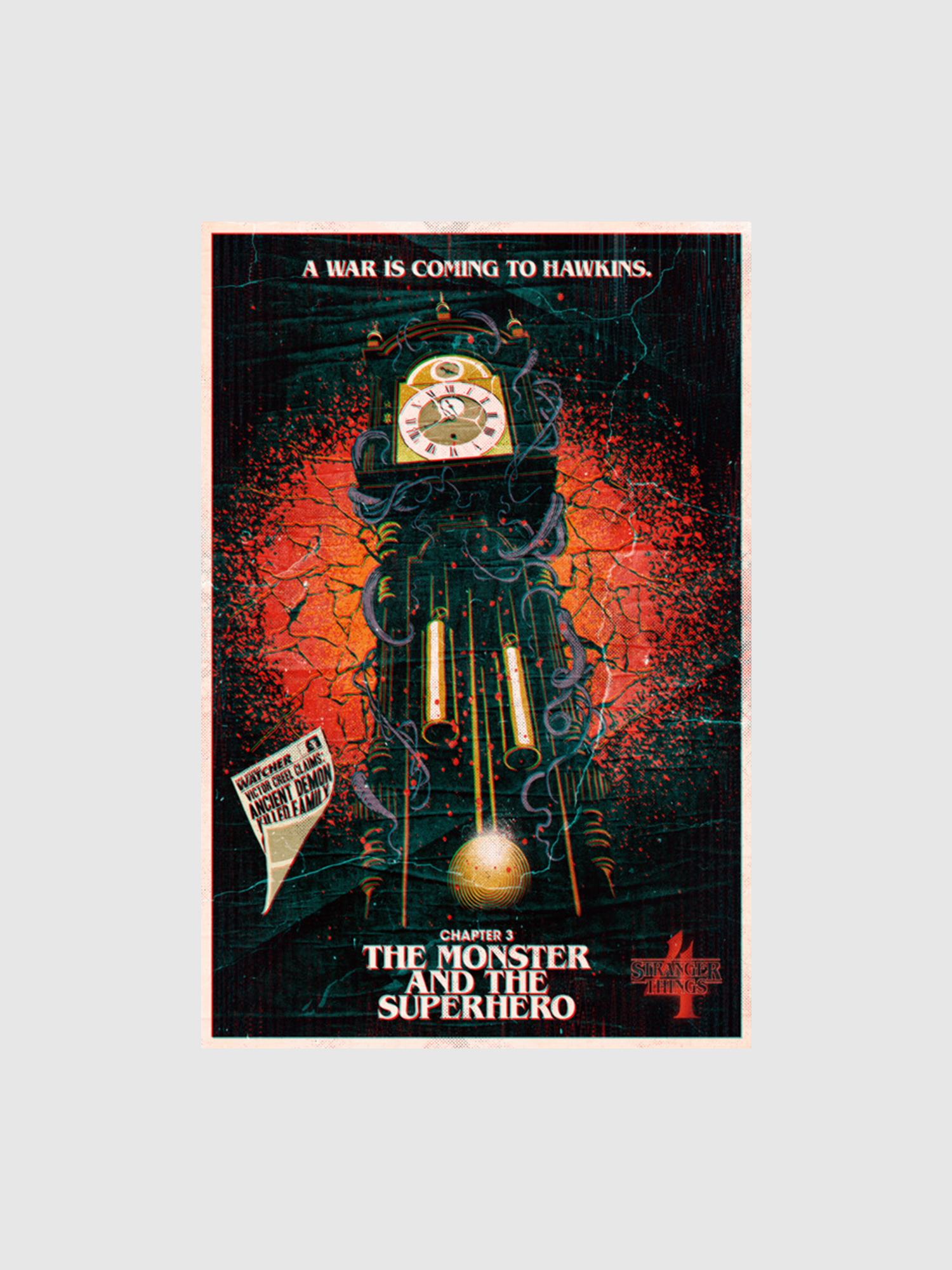 Stranger Things x Butcher Billy The Monster and the Superhero Poster [24x36]