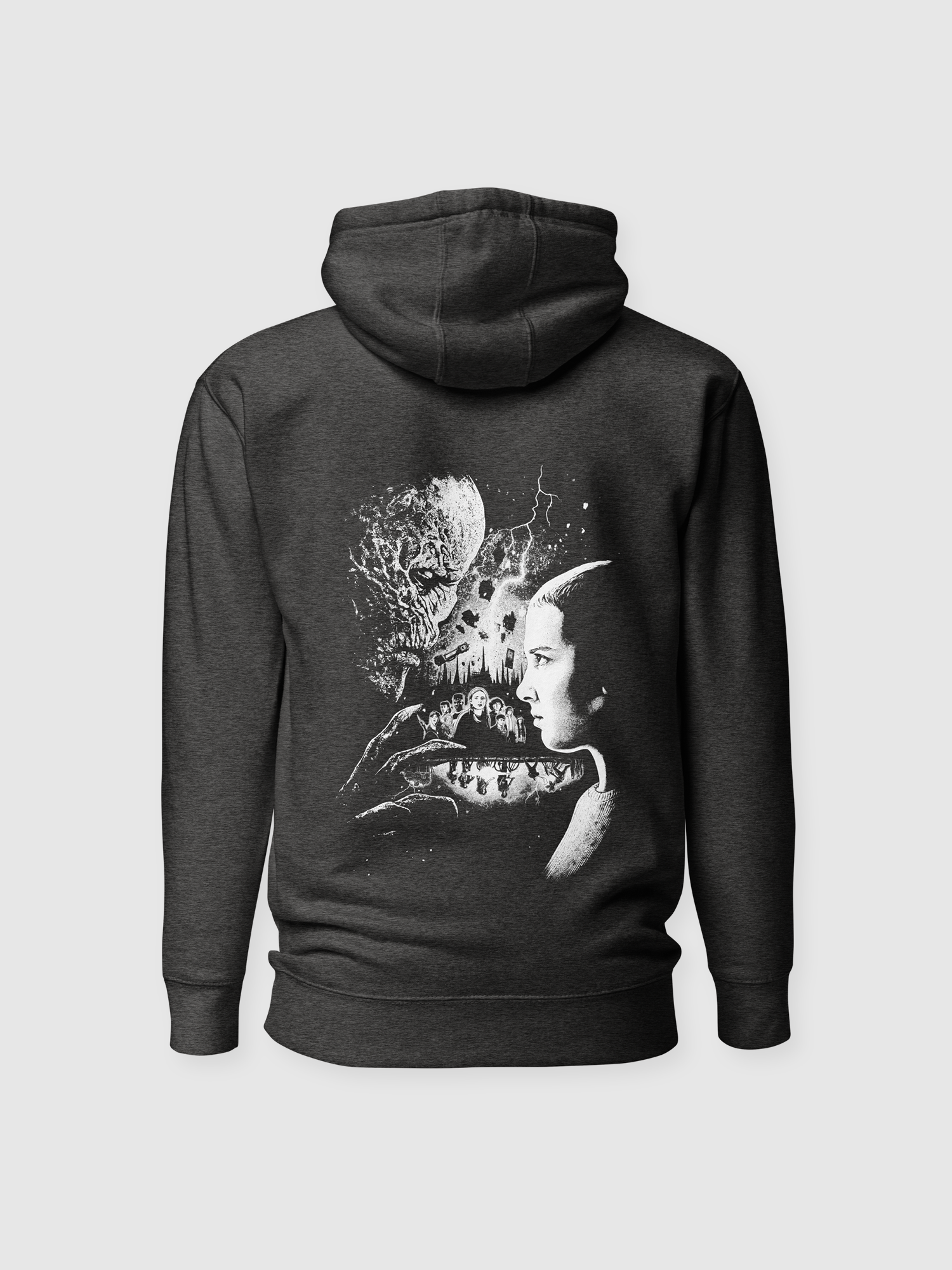 Stranger Things x Kyle Lambert Unisex Hoodie [Charcoal Heather]