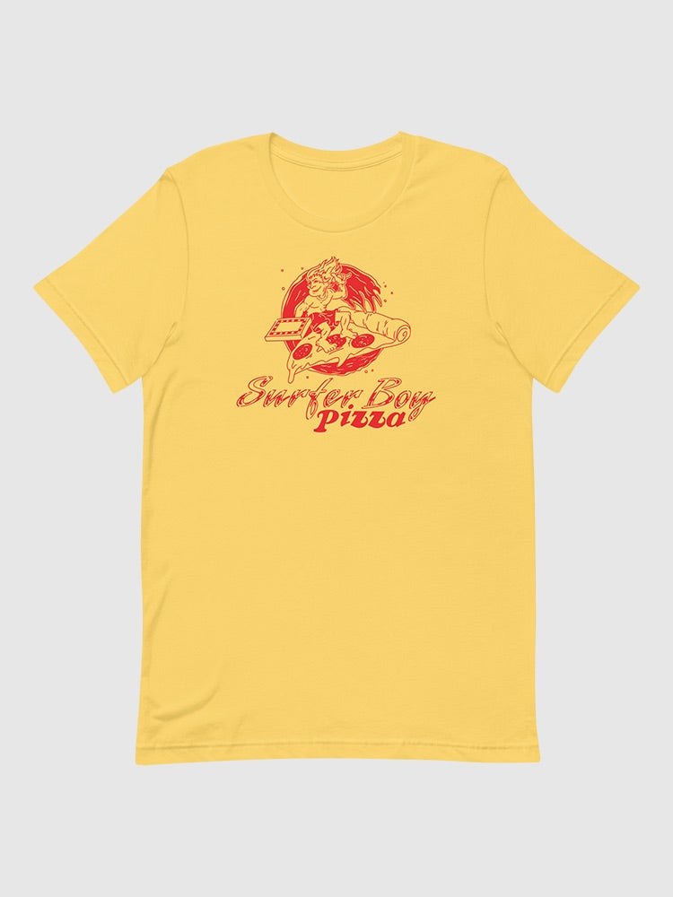 Surfer Boy Pizza Logo T-Shirt