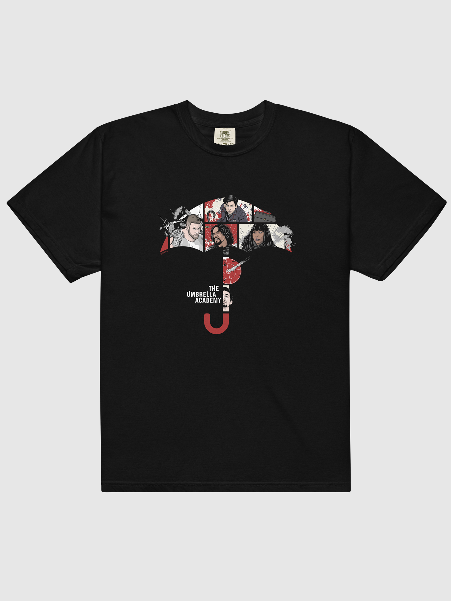 The Umbrella Academy Action Grid T-Shirt