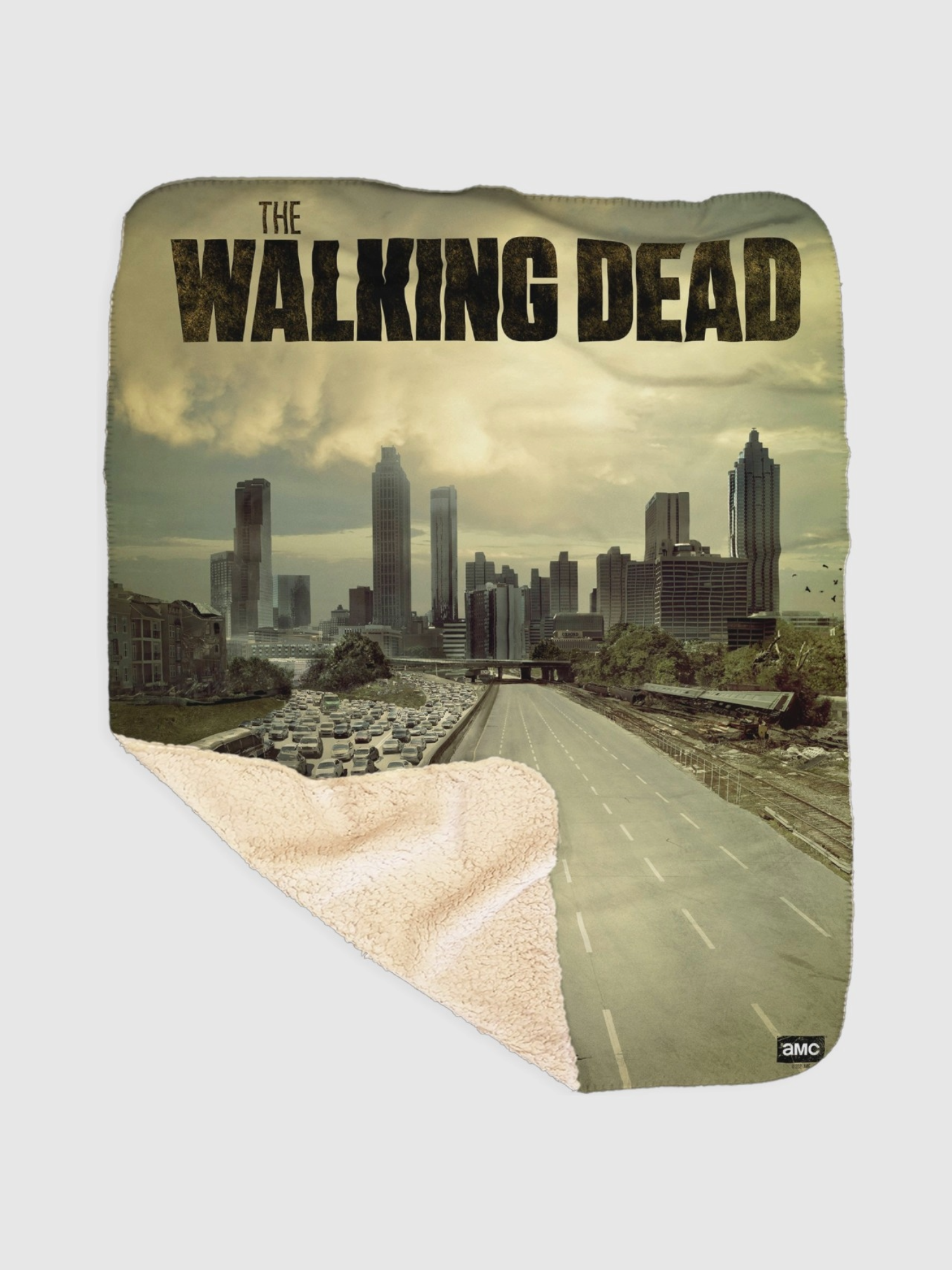 The Walking Dead Season 1 Key Art Sherpa Blanket