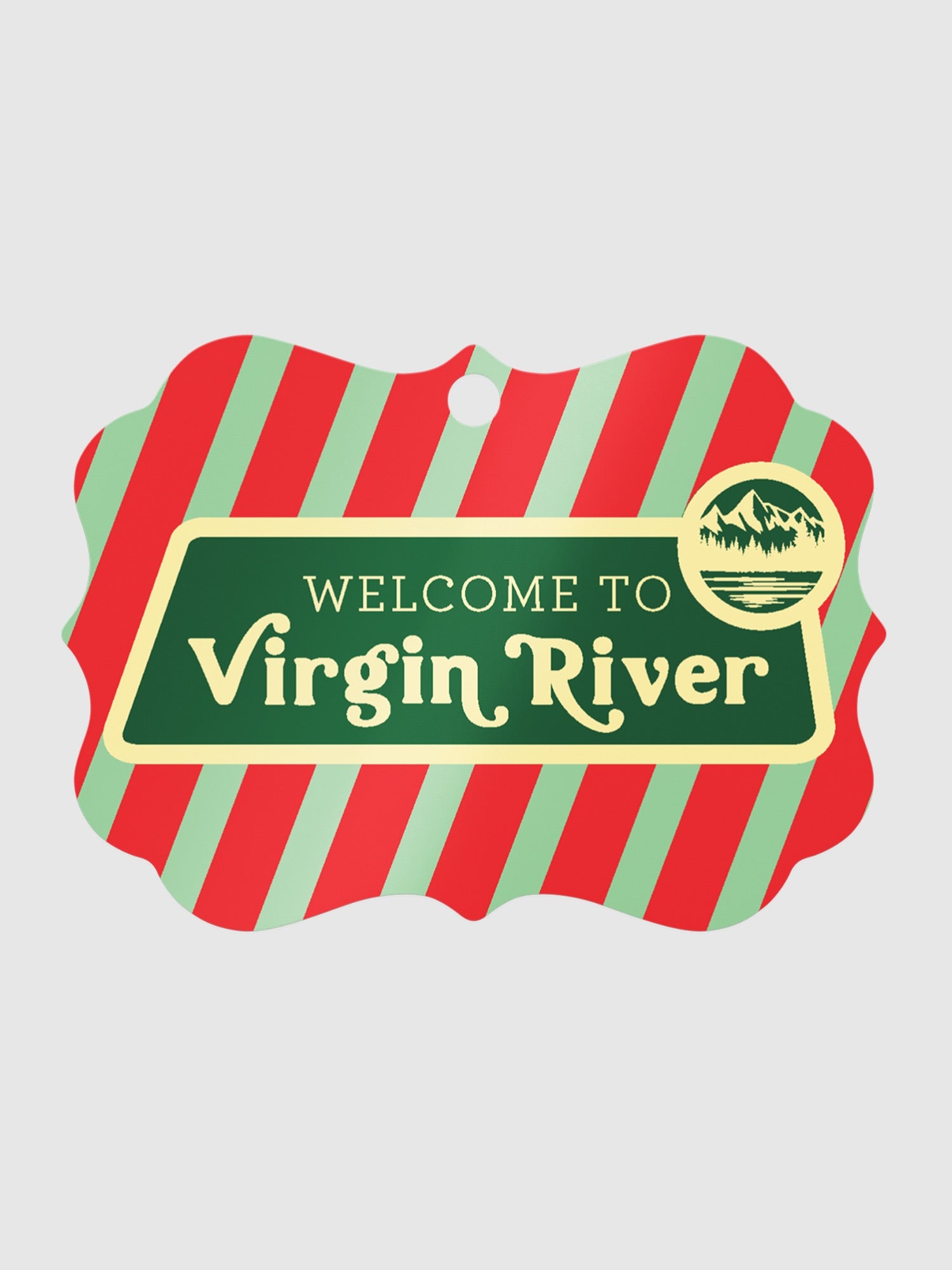 Virgin River Welcome Metal Ornament