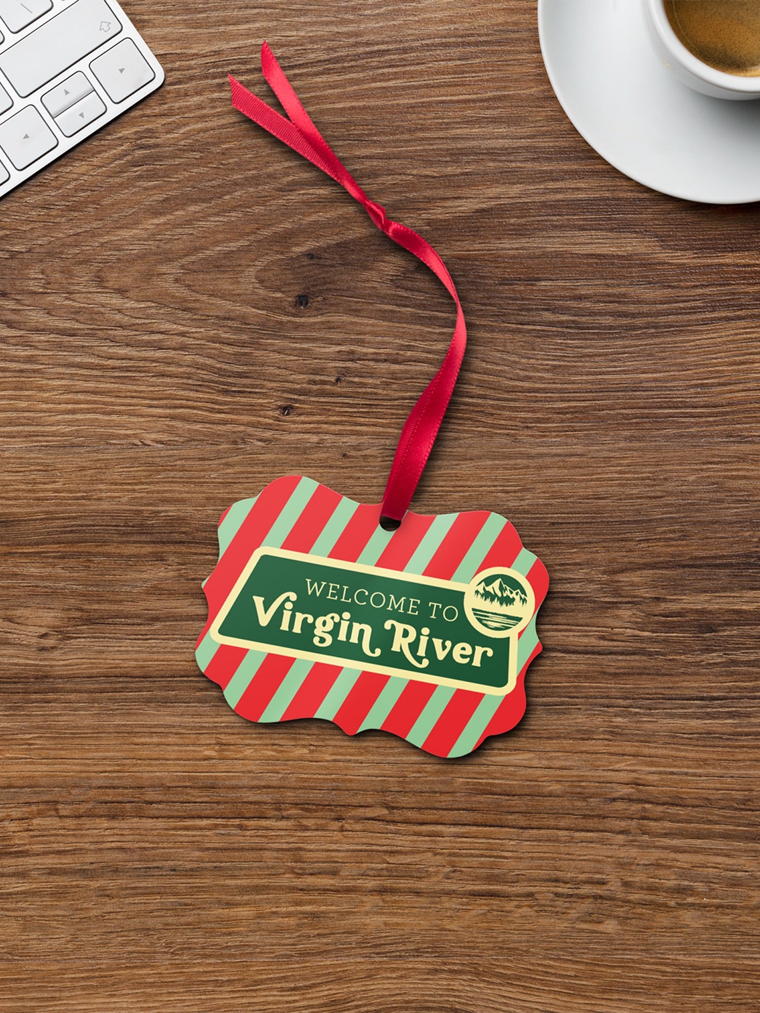 Virgin River Welcome Metal Ornament