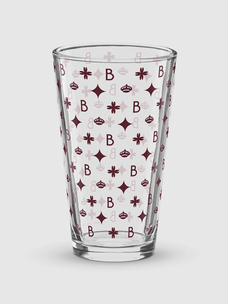 Bridgerton B Shaker Pint Glass