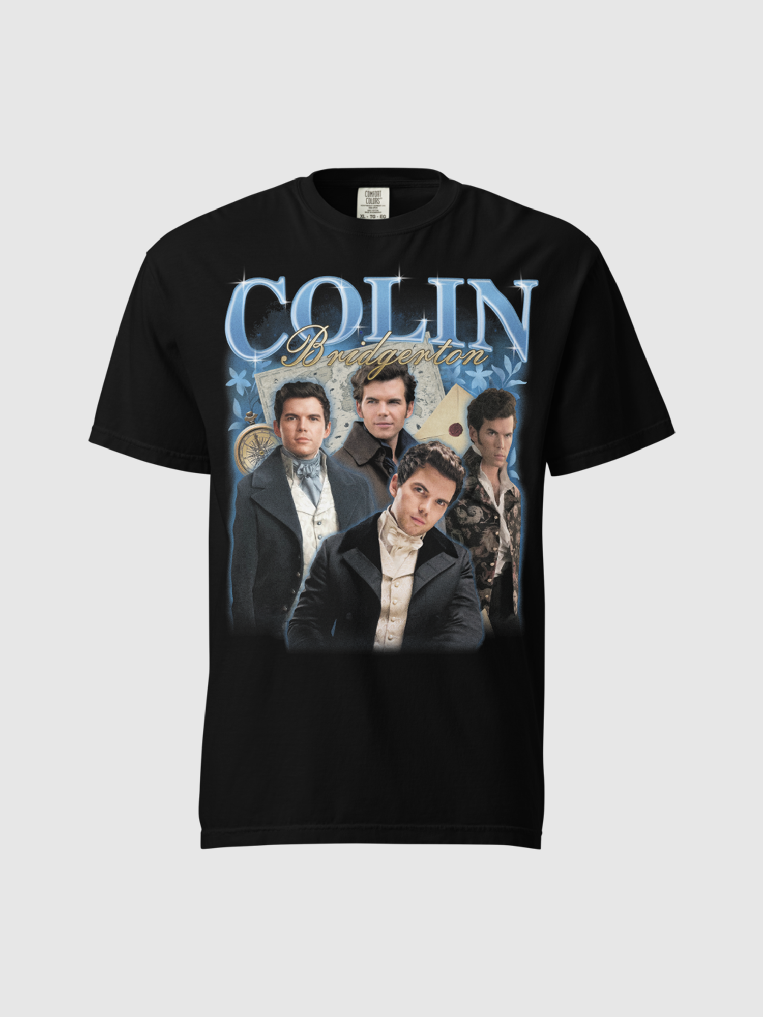 Bridgerton Colin Unisex Heavyweight T-Shirt [Black]