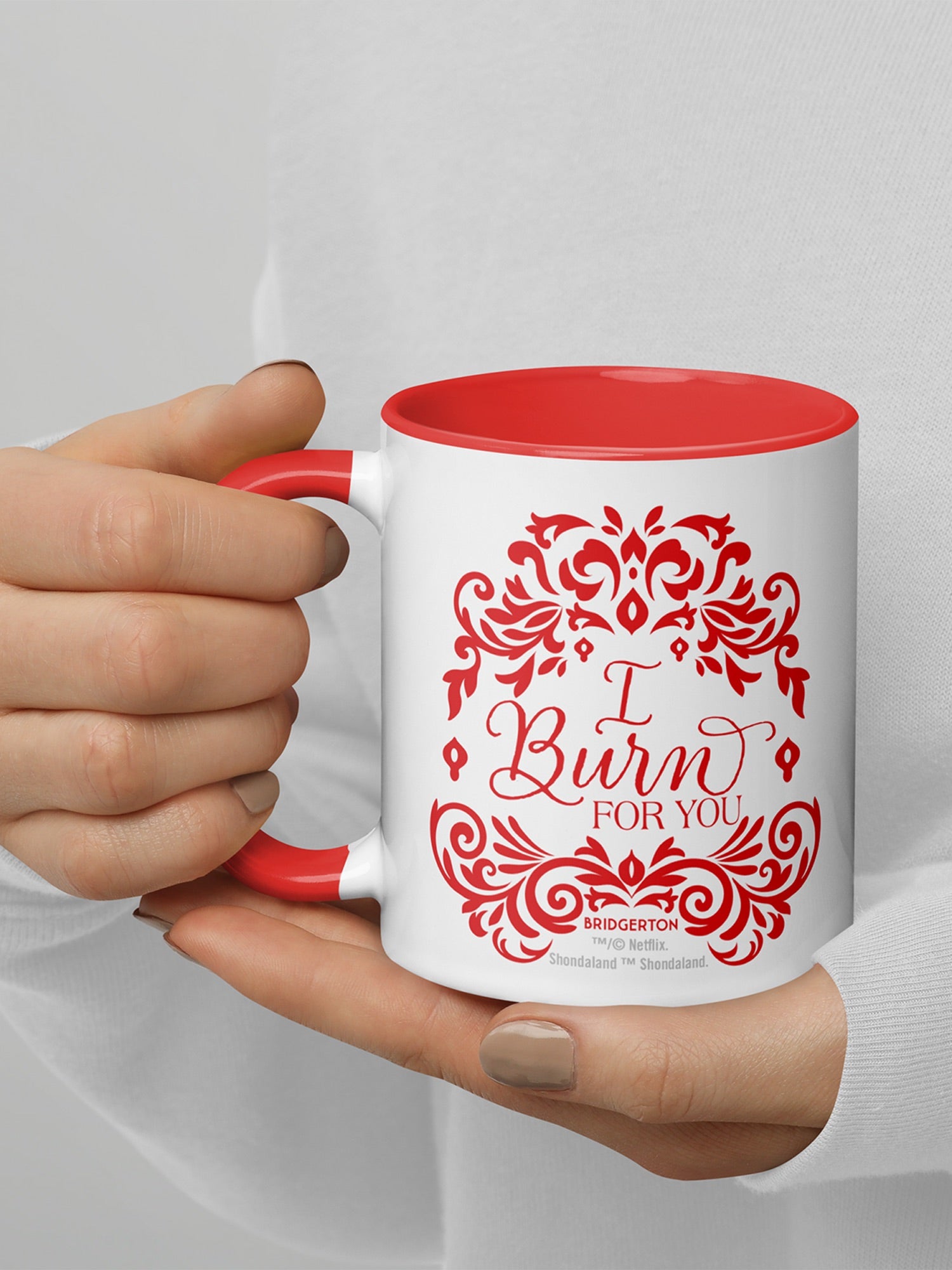 Bridgerton I Burn For You Personalized Two-tone Mug
