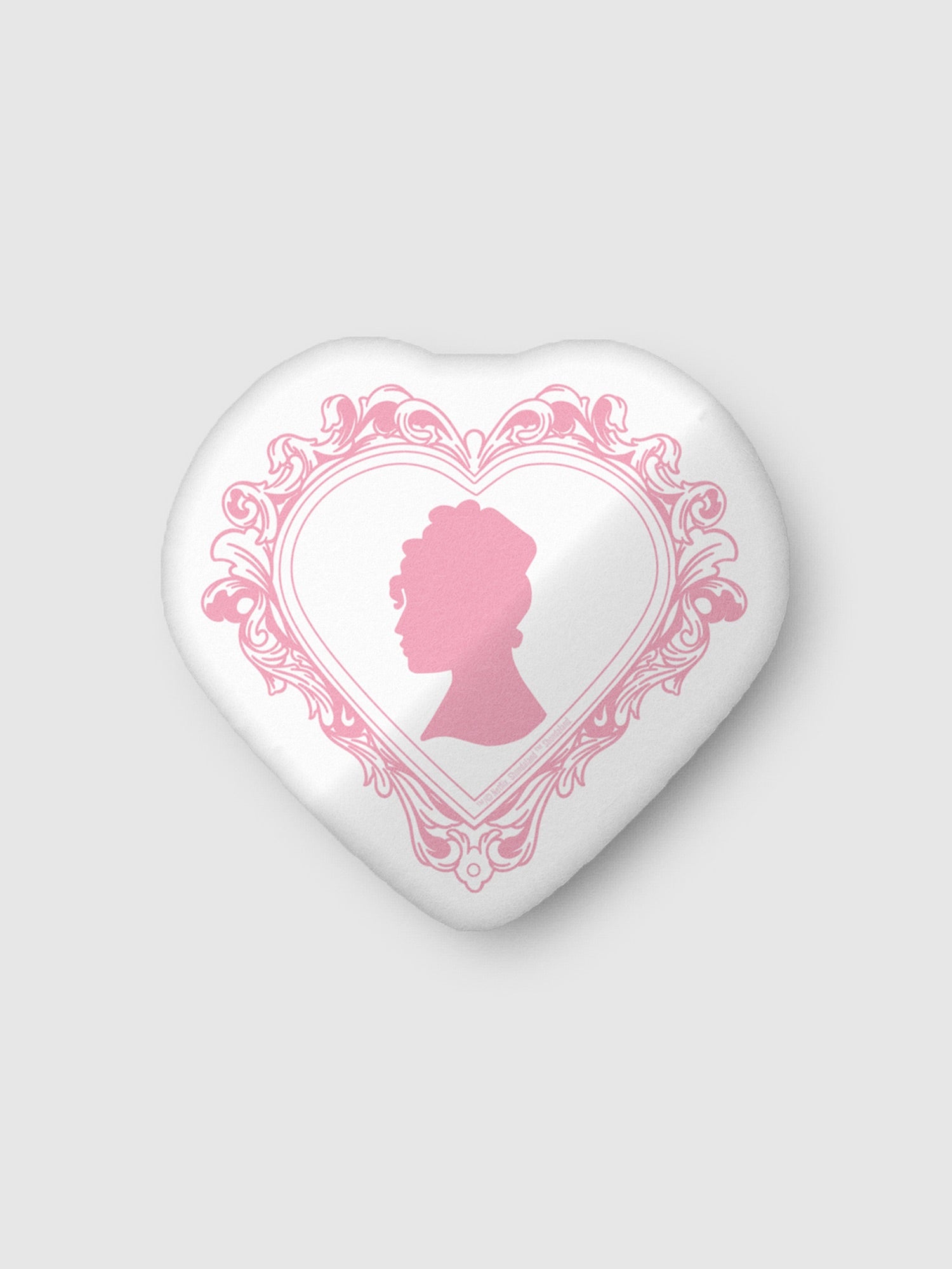 Bridgerton Lady Whistledown Heart Pillow