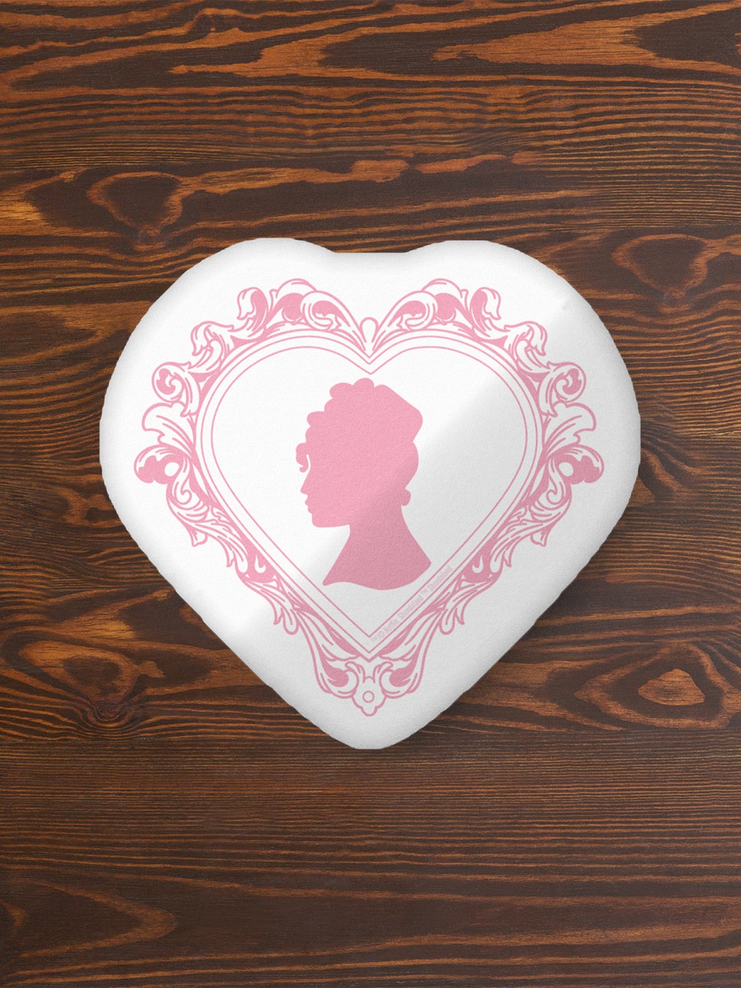 Bridgerton Lady Whistledown Heart Pillow