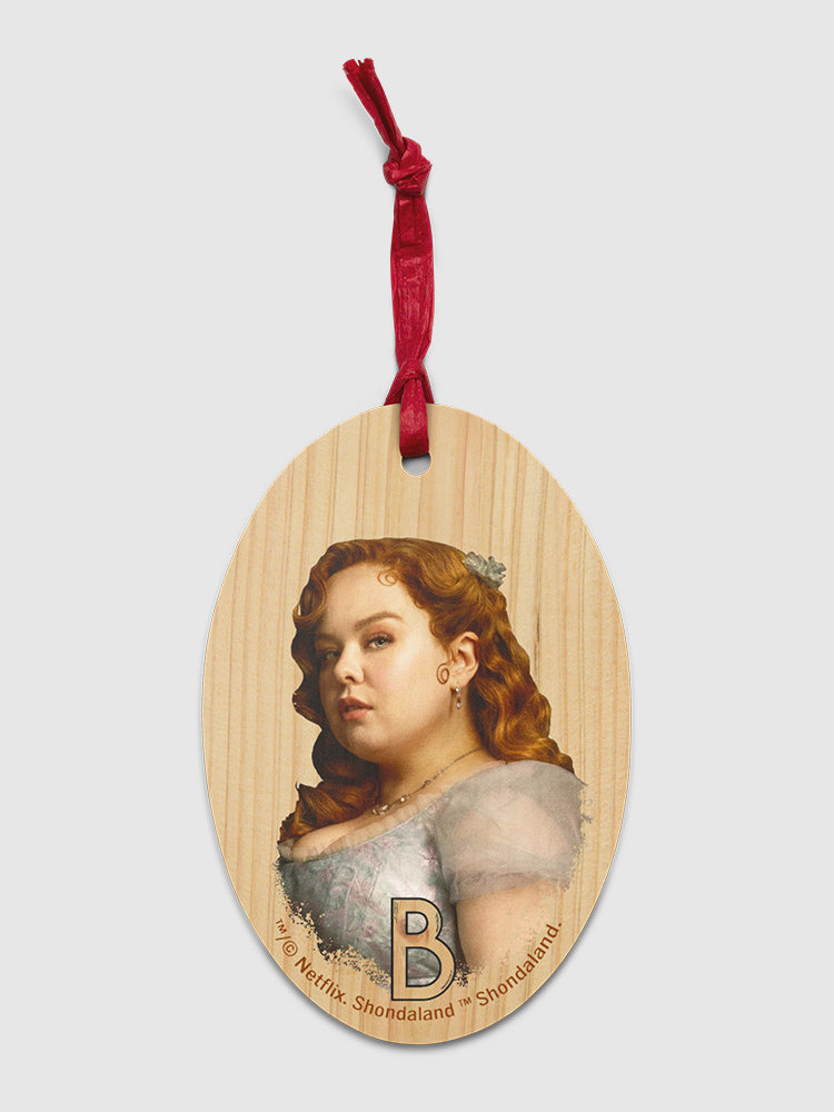 Bridgerton Penelope Wooden Ornament