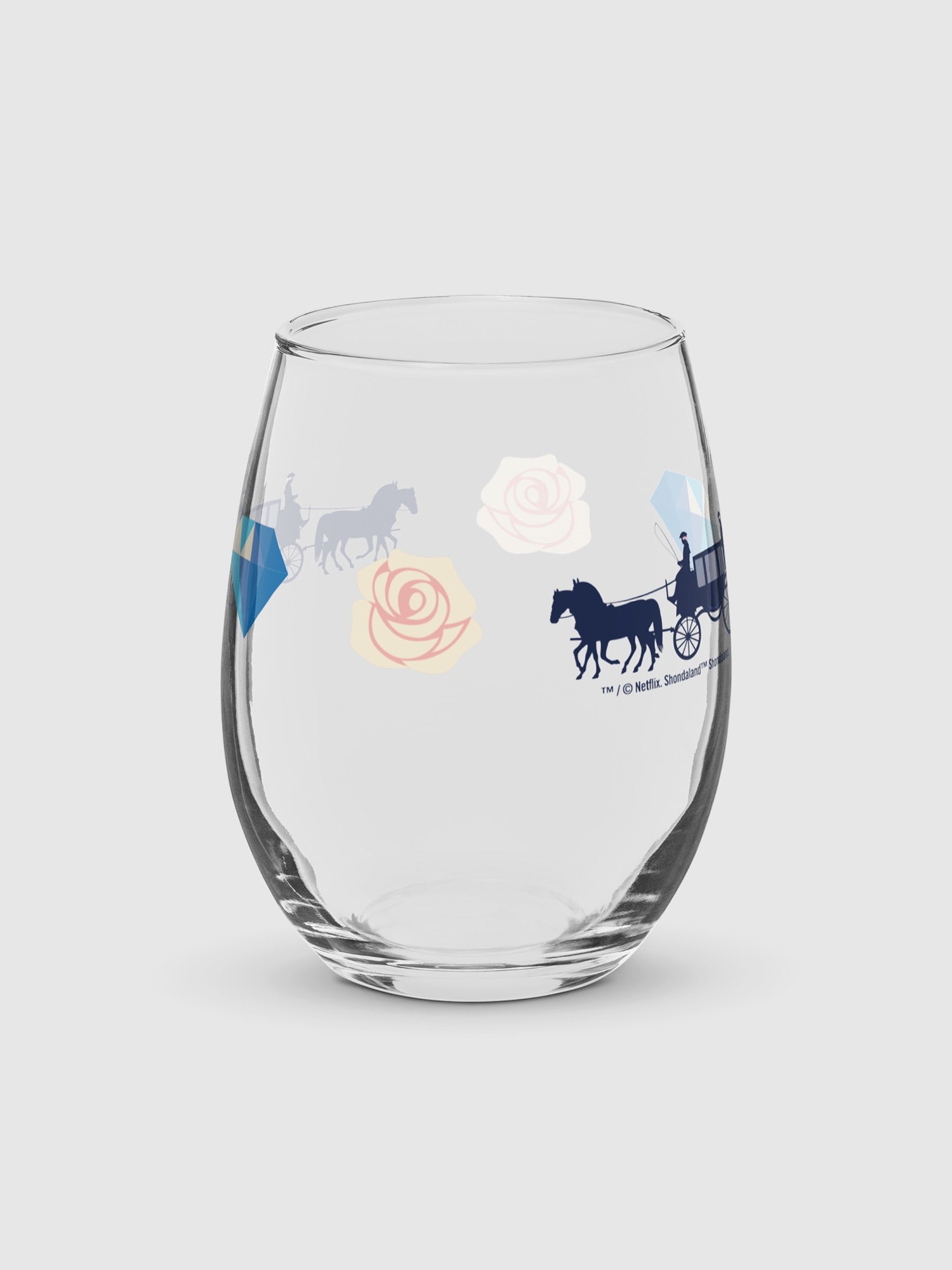 Bridgerton The Ton Stemless Wine Glass